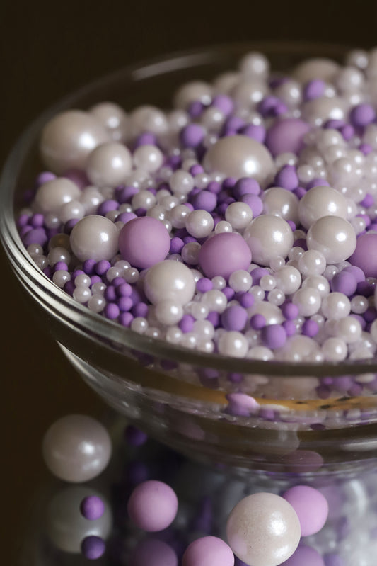 Purple ‘n’ Pearly - Halal, Vegetarian, Vegan, Kosher, Gluten Free Sprinkle Mix