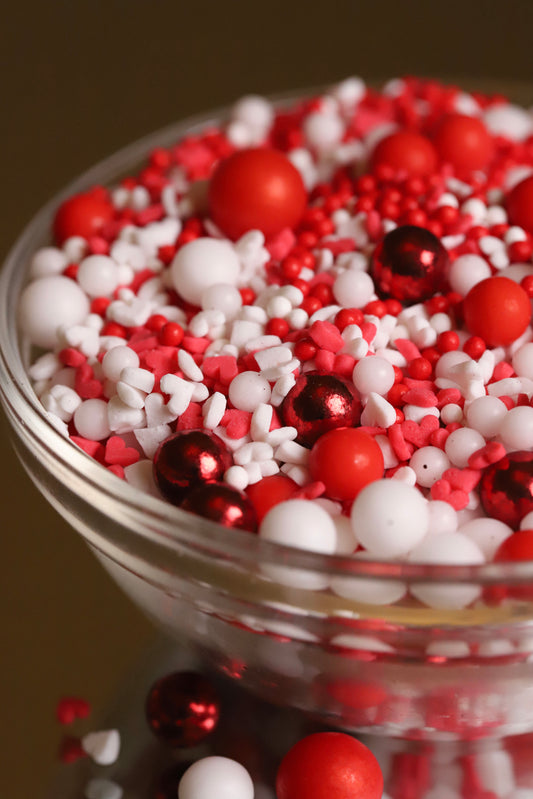 Candy Cane - Halal, Vegetarian, Vegan, Kosher, Gluten Free Sprinkle Mix